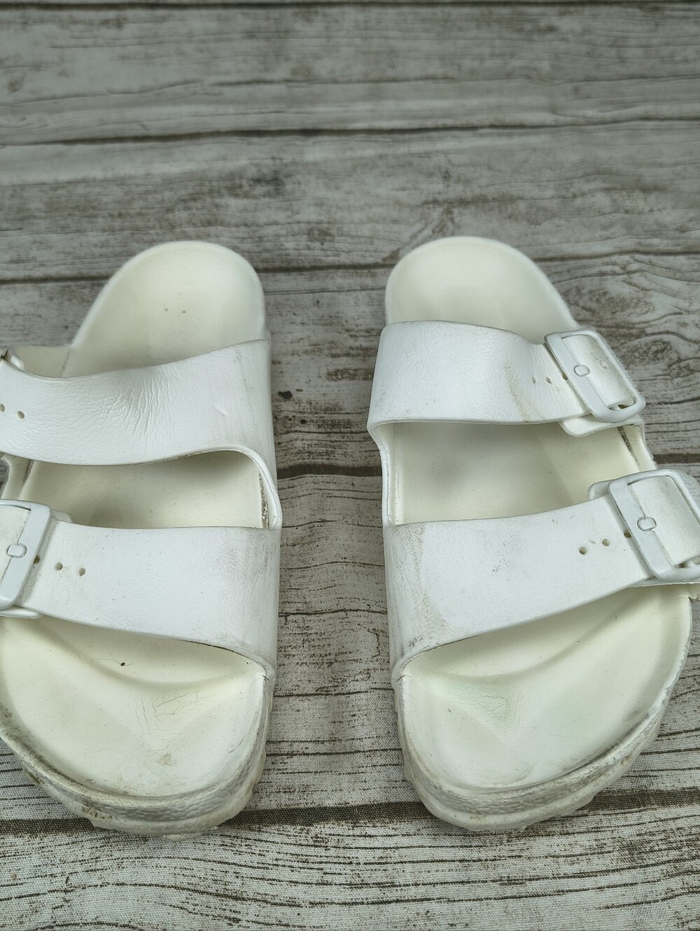 Birkenstock Eva White Foam Slide Sandals Size 38